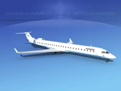 Bombardier CRJ1000 Eurowings 3D model