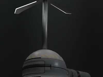 Cannon Drone Free low-poly 3D model