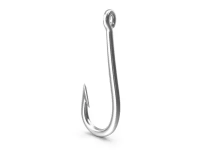 Fishing Hook Low-poly 3D model