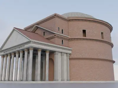 Ancient Roman Pantheon High Detail PBR Texture 3D Model 3D model
