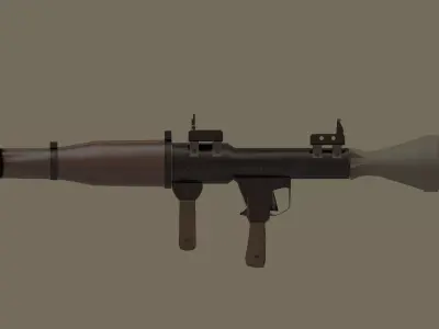 RPG-7 Launcher Free low-poly 3D model