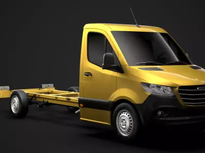 Freightliner Sprinter Chassis Single Cab L3 RWD 2020 3D model