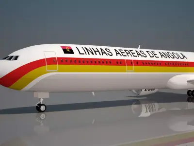 Angola Airlines 777-300ER 3D model