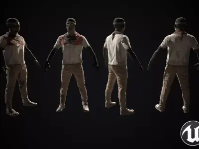 Skull armor 8 Low-poly 3D model