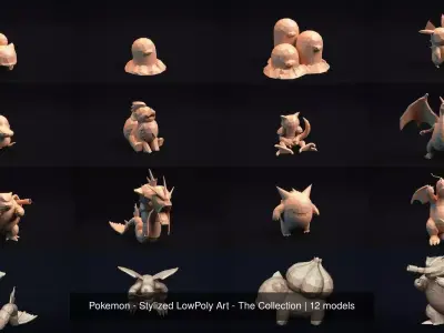 Pokemon - Stylized LowPoly Art - The Collection 