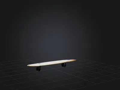 Surfboard Low-poly 3D model