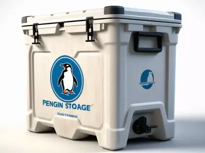 Camping Cooler Ice Chest Box 3D model