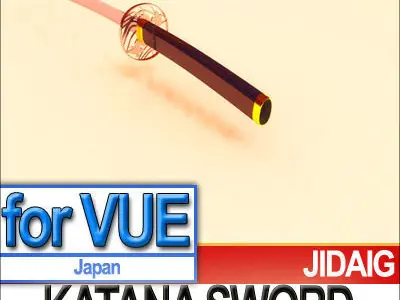 Japanese Katana Sword 3D model