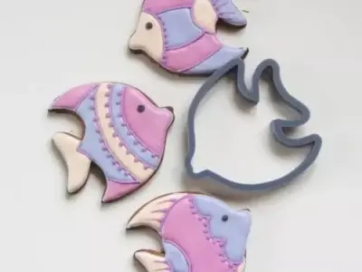 Fish 2 cookie cutter for professional Free 3D print model