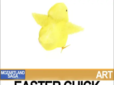 Easter Chick 3D model