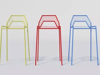 Cafe bar stool Free 3D model