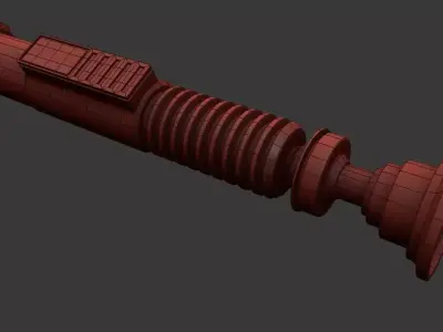 Luke Skywalker Weapon 3D model