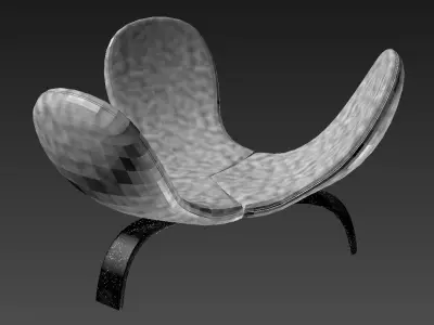 Armchair Edra meditation pod Free 3D model