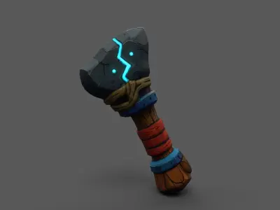 Arcstone Energy Hammer Low-poly 3D model