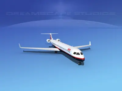 Bombardier CRJ1000 Lauda 3D model