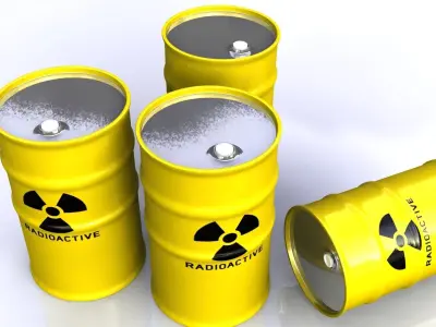 Metal barel 3D model