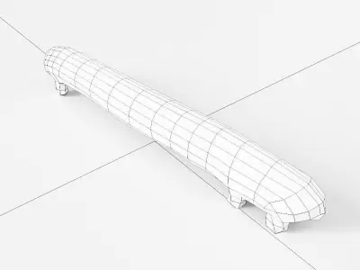 Caterpillar 3d model orange toy worm Low-poly 3D model