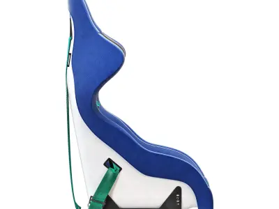 sparco pro 2000-martini racing-racing seat 3D model