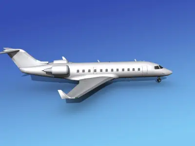 Canadair CRJ200 Unmarked 2 3D model