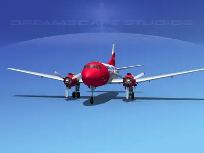 Martin 404 United Air Cargo 3D model