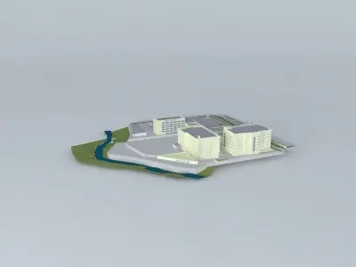 Texas Instrument Site Plan Model 3D model