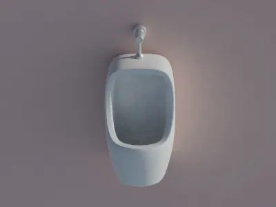 Urinal on wall Free 3D model purchase