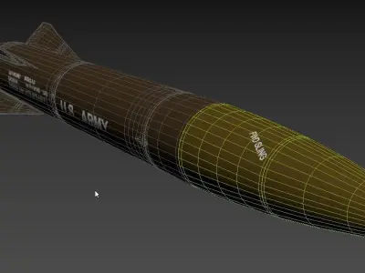 MGM-52 Lance Tactical Ballistic Missile 3D model