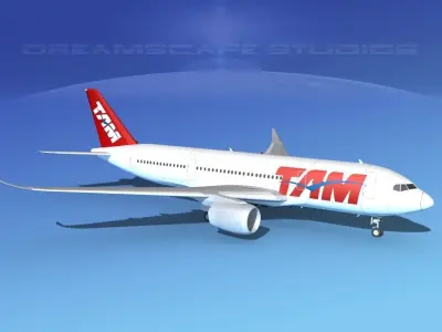 Airbus A350-800 TAM 3D model