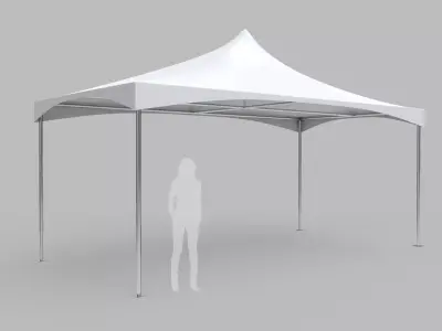 Commercial Tent 6x3 Meters 3D model