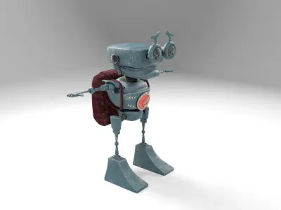 Frog robot Low-poly 3D model purchase