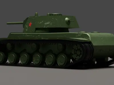 Kliment Voroshilov 1 - Low-poly style Low-poly 3D model