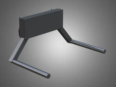 Roll-type Bale Fork - Front Loader 3D model