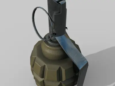 Grenade F1 Low-poly 3D model