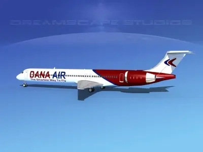 McDonnell Douglas MD83 Dana Air 3D model