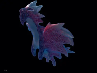 Dragonglare - Dragon Free low-poly 3D model