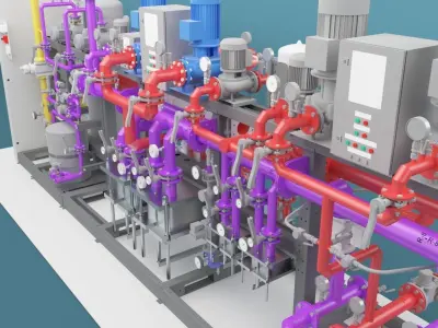 Boiler Equipment 3D model