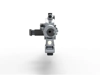 Captain Phasma Blaster rifle F-11D Star Wars The Force Awakens 3D model