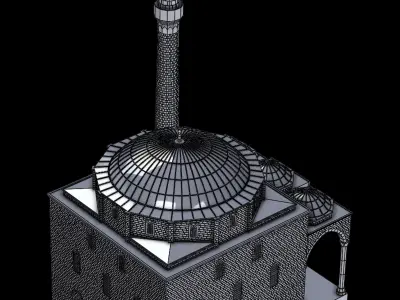 fatih mosque 3D print model
