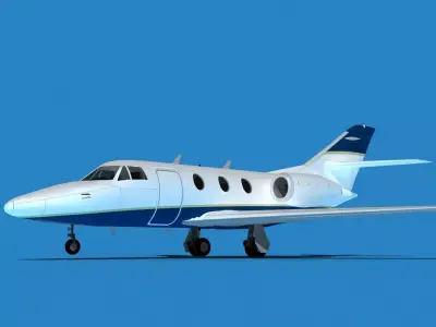 Dassault Falcon 10 V15 3D model