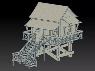 COTTAGE HOUSE Free 3D model