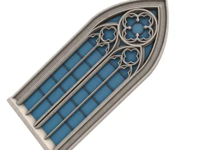 Gothic Window 3D model