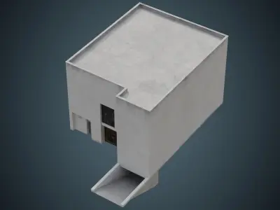 Building 9B Low-poly 3D model