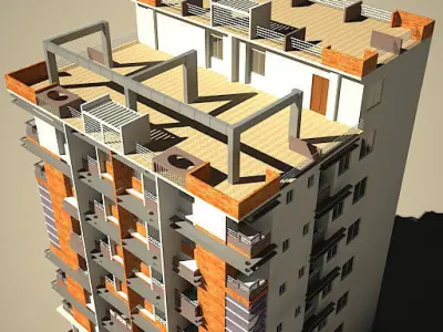 High Definition Building 03 3D model