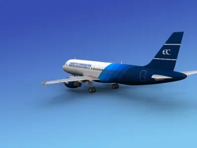 Airbus A320 Coroporate 1 3D model