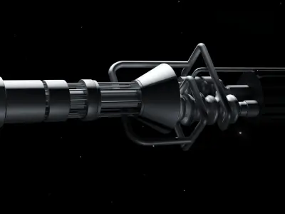 MEGA drive spaceship model Low-poly 3D model