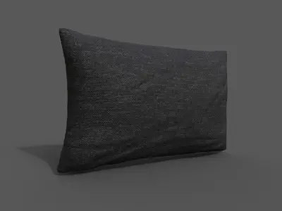 Cushion furniture Low-poly 3D model 5