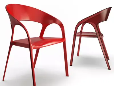 Plastic Chair Gossip Starck Free 3D model