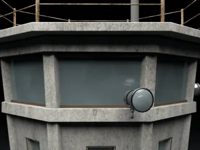 Berlin Wall Guard Tower v1 3D model