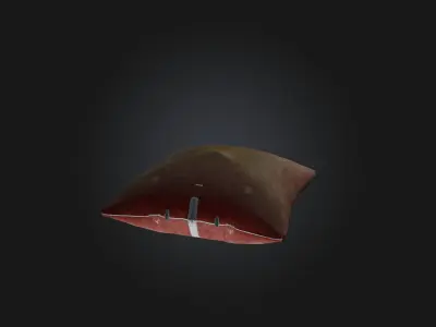 pilow model Low-poly 3D model