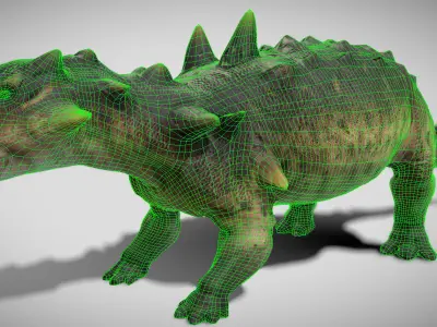 Euoplocephalus Low-poly 3D model